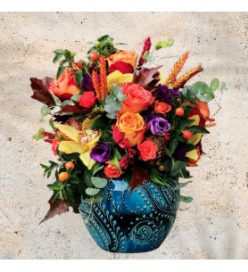 Turquoise Series - Mixed Vase P2